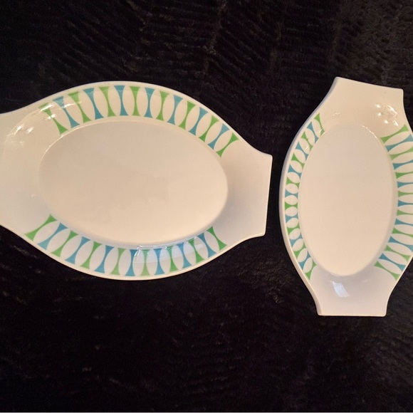 Two vintage mid century modern 1950s Paul McCobb eclipse platter - Picture 11 of 13